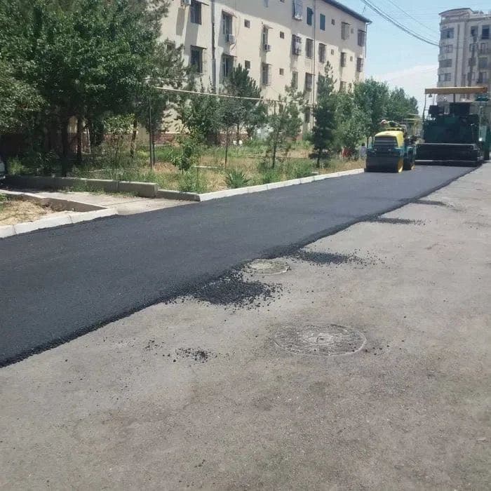 Асфальтирование территории. — 1