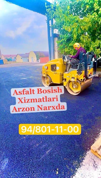 ASFALT yotqizish Xizmati Asfalt Yo'l ishlari Katok Ukladchik Tekislash — 1