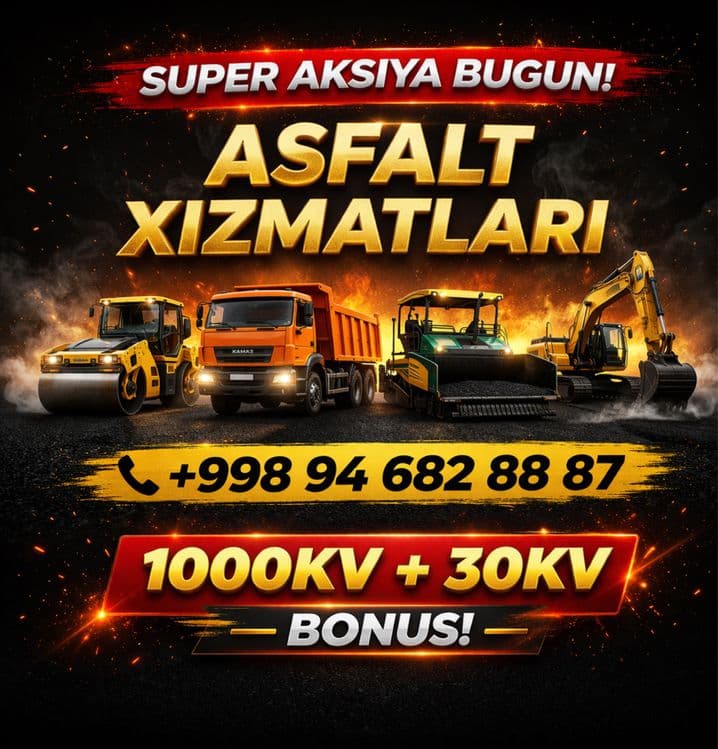 Asfalt yotqizish ximzati butun uzbekiston buylab — 1