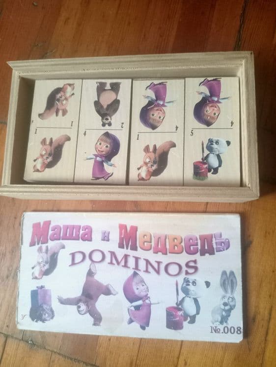 Детское домино " Маша и медведь" — 1