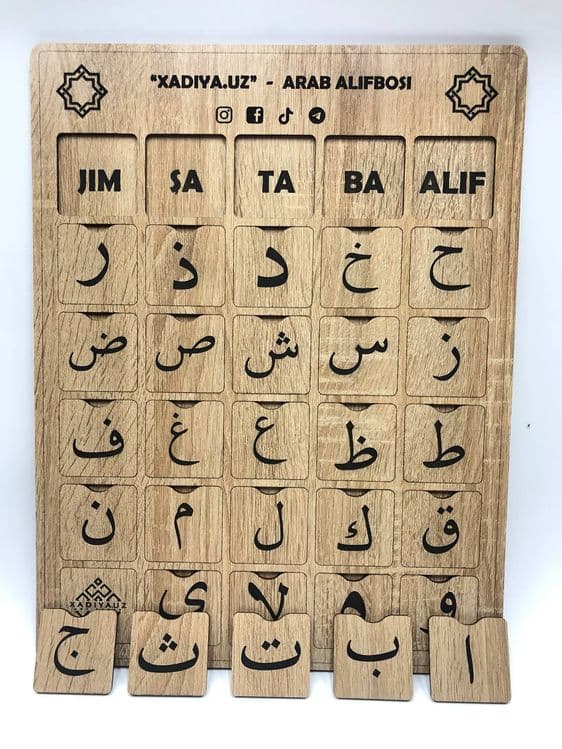 Arab alifbosi taxtali — 1