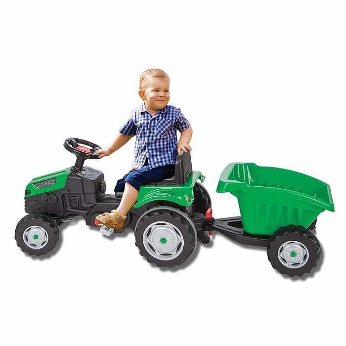 Педальная машина Tractor с прицепом Pilsan Бесплатная Доставка — 1