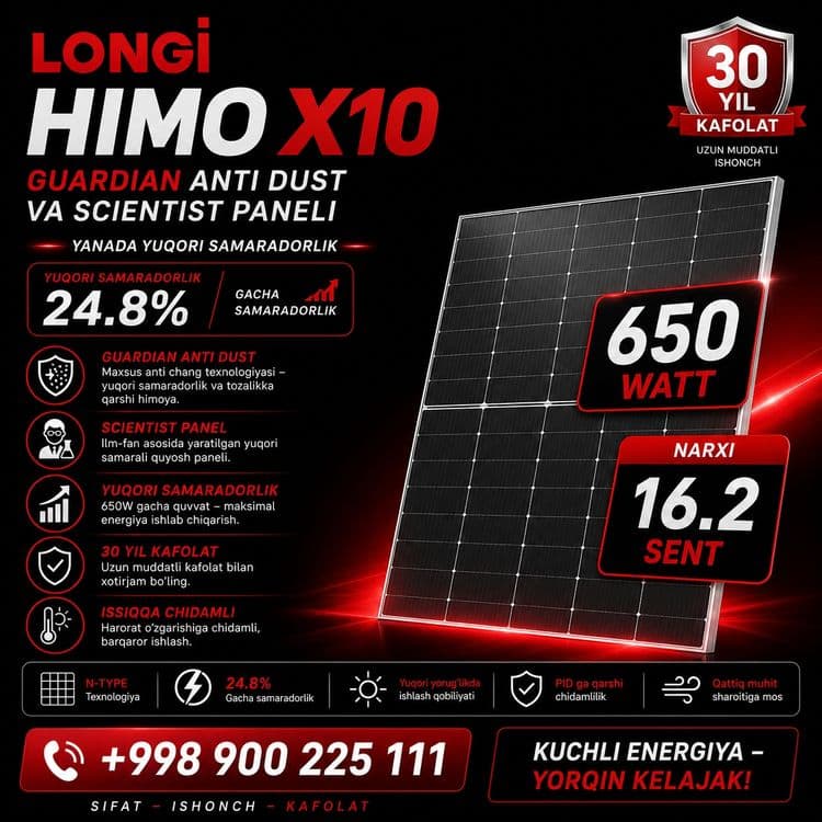 Longi Hi-Mo X10 (quyosh panel) — 1
