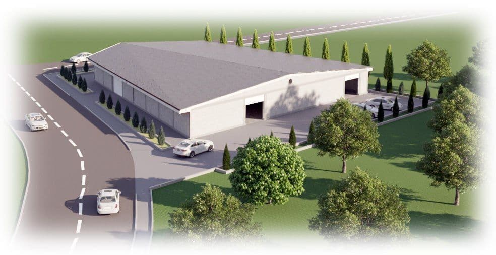 Omborxona 1.200m2 PROMZONA Ohangaron shahar — 1