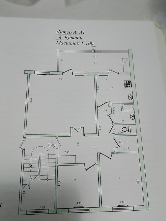 4 xonalik uy sotiladi — 1