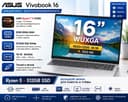 ASUS Vivobook 16 / Ryzen 5 /8GB /512GB SSD /16" WUXGA / Гарантия 1 год