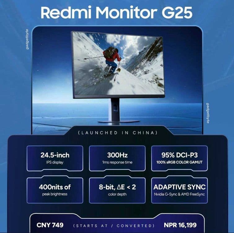 Redmi G25 — 24.5" Gaming Monitor — 1