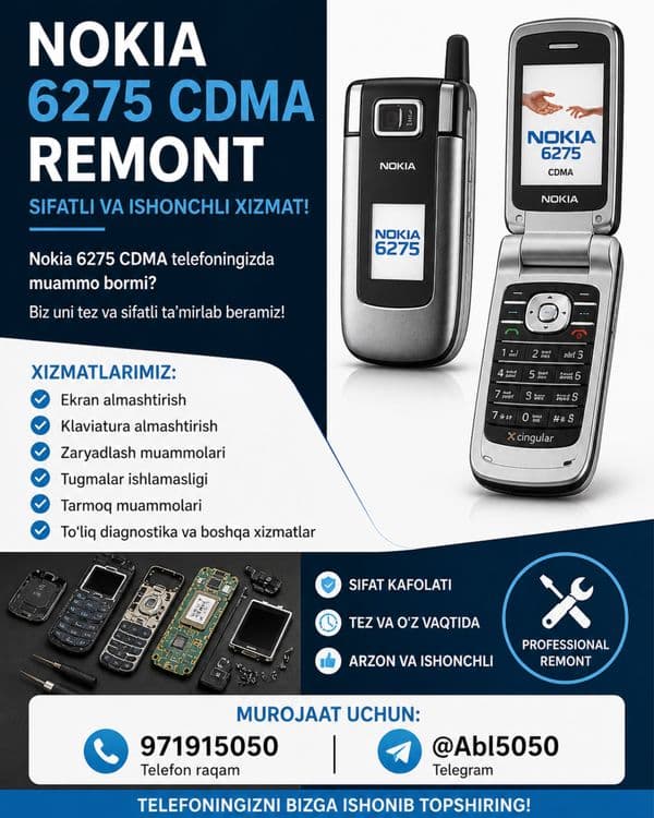 Nokia 6275 kricetlarni zapchastlari bor — 1
