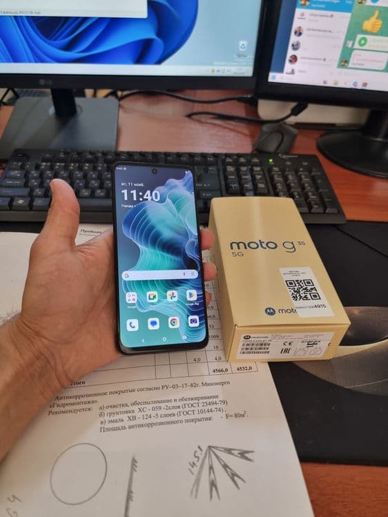 Motorola G35 5G 8+4/256gb ideal ochilmagan usta kurmagan aybi yuq — 1