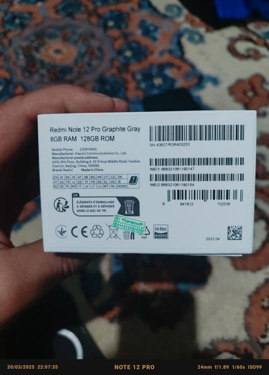 Redmi not 12 pro ideal 8/128 xotira — 1