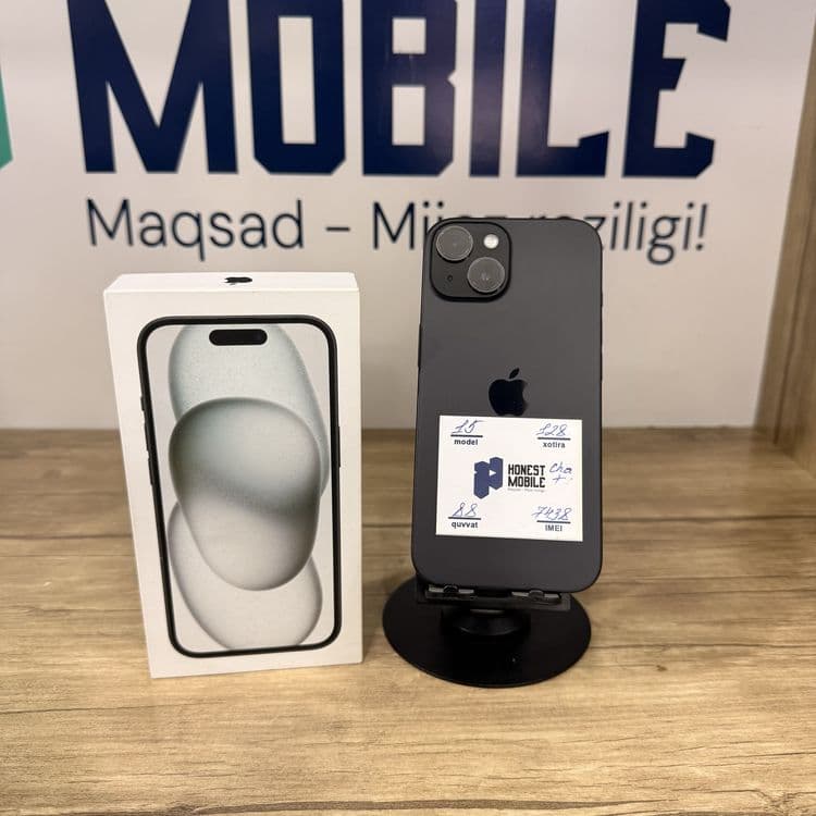 iPhone 15 black (dual sim) NASIYA BOR — 1