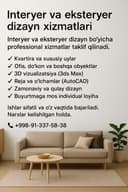 Interyer va eksteryer dizayn xizmatlari
Interyer va eksteryer dizayn