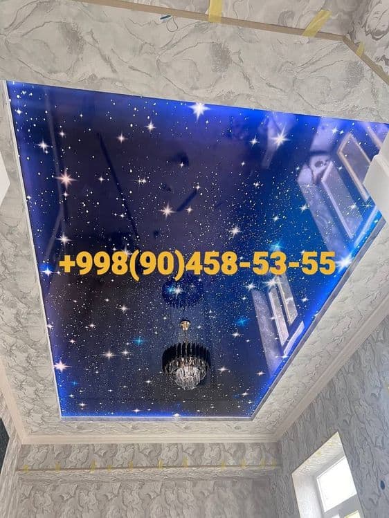 NATIJNOY PATALOK va 3d aboy / Натяжной паталок и 3Д обои — 1