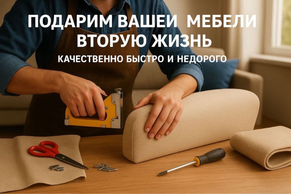 Недорого! Качественный ремонт и обивка мебели — 1