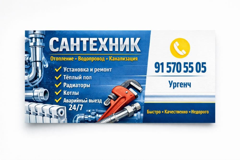 Сантехник Хоразм 24/7 — 1