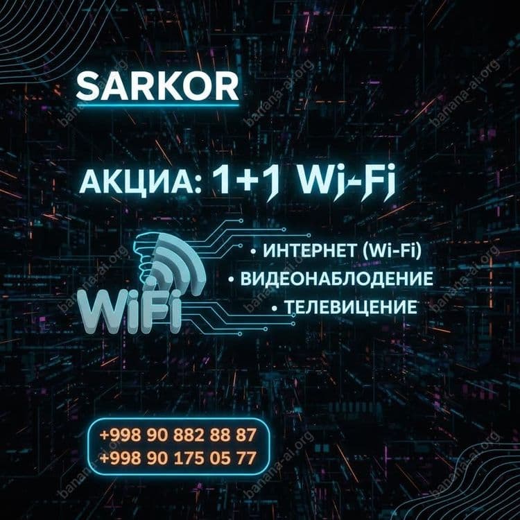 Wifi o'rnatish xizmati 1+1 Акция , Установка Wi-Fi роутеров — 1