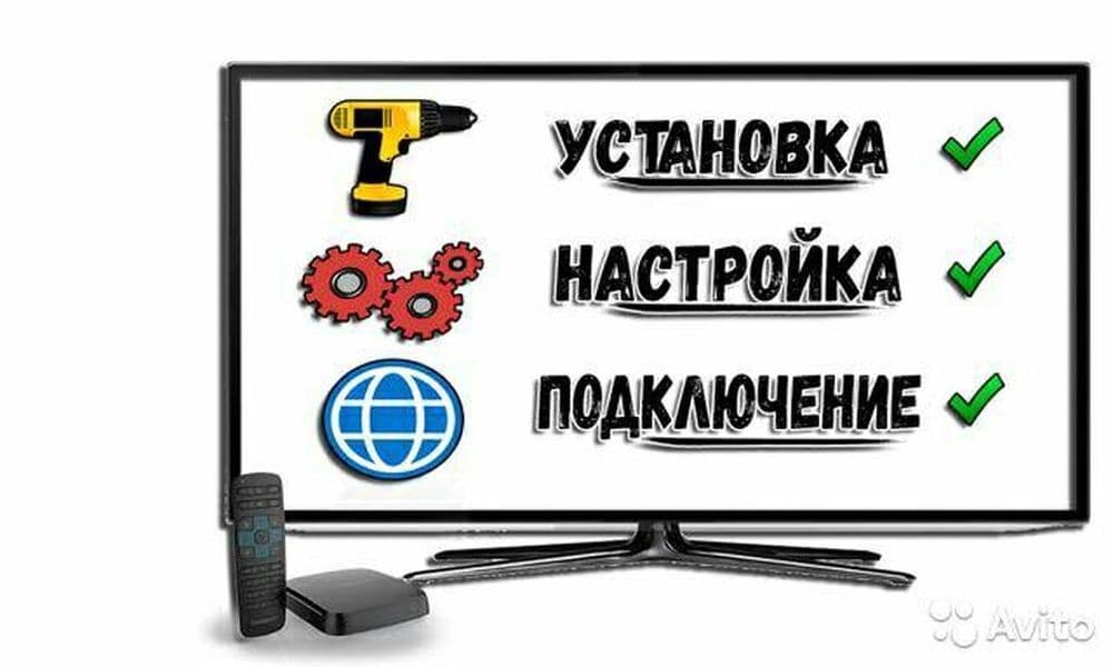 Установка кранштейн для ТВ — 1