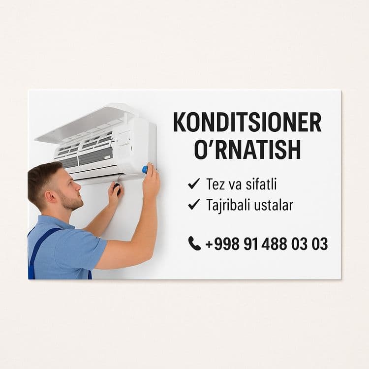 Konditsioner o'rnatish xizmati — 1