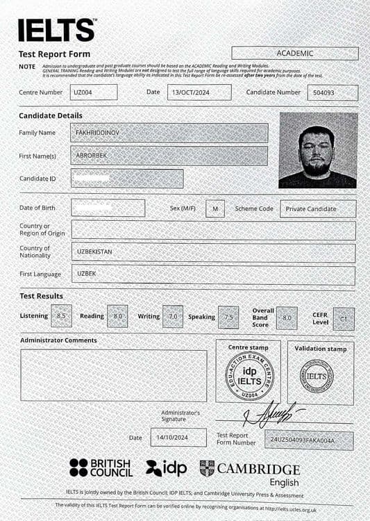 Amerikada o'qigan IELTS 8.0 ustoz | ONLINE Ingliz tili va IELTS — 1