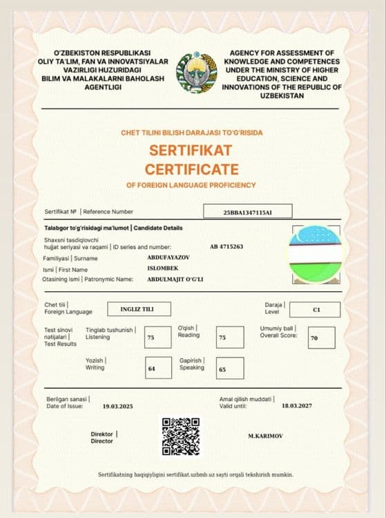 CEFR individual dars — 1