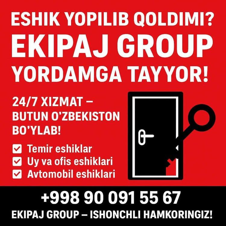 quluf ochish xizmati 24/7 — 1