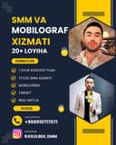 SMM va Mobilograf xizmati kerakmi ? Manga murojat qiling