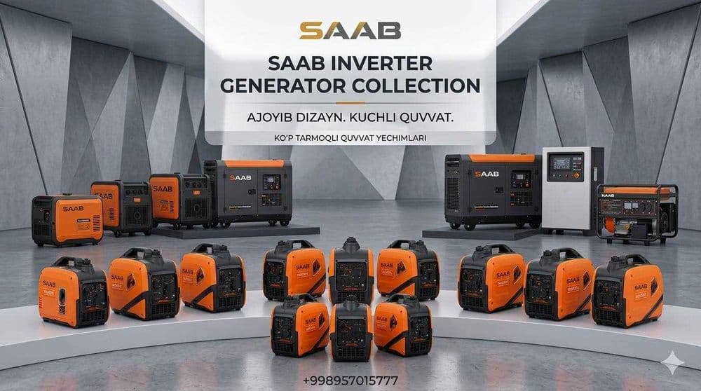 Generator Inverter Ovozsiz Tejamkor Yangi SAAb brendi Original 2.2kWA — 1