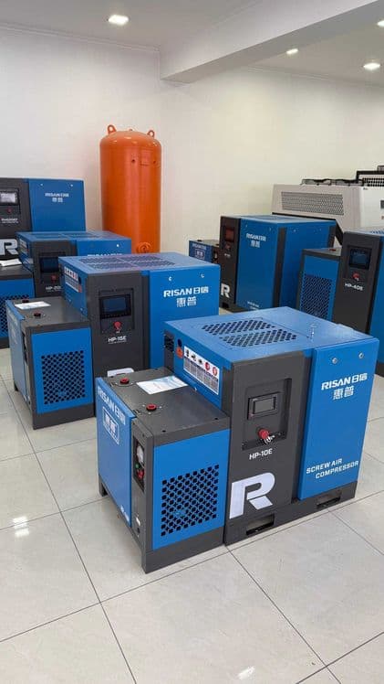 Винтовой компрессор RISAN 7.5 kw (инвертор) комп 1 куб бак и осушитель — 1