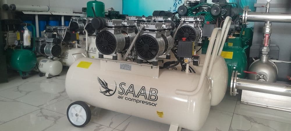 Безшумный компрессор 70 л бак SAAB kompressor — 1