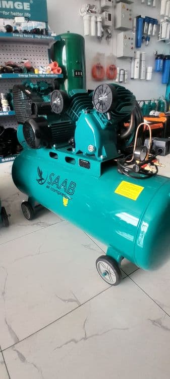 150L SAAB air kompressor поршневой воздушный компрессор 10 бар — 1