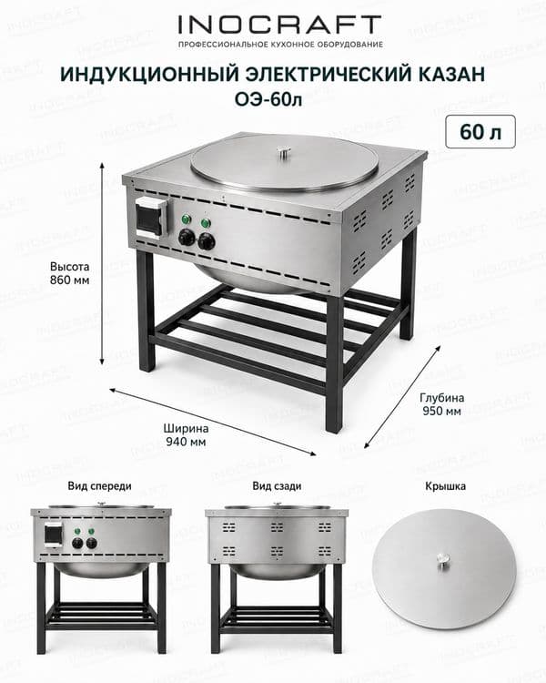 Казан электрический под любой размер от 28 л до 150 л | Производство Т — 1