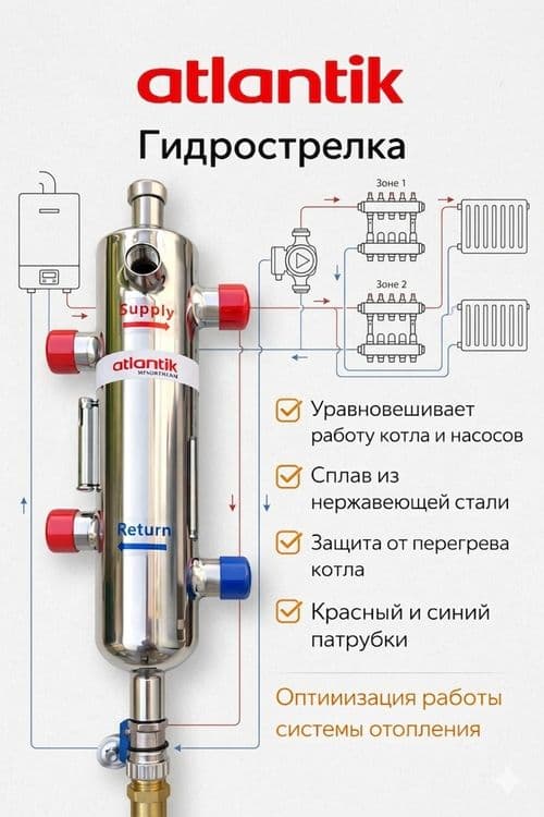 Гидрострелки Atlantik из нержавеющей стали, Gidrostrelka Atlantik — 1