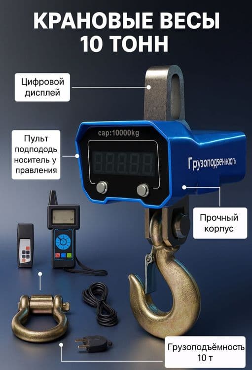Электронные крановые весы 1-10т Tarozi kran elektron — 1