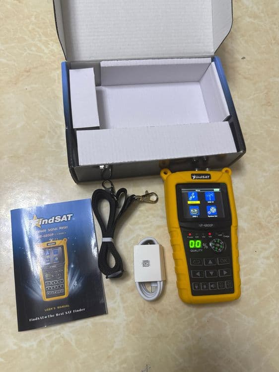 Портативный спутниковый измеритель сигнала FindSAT VF-6800P Combo — 1