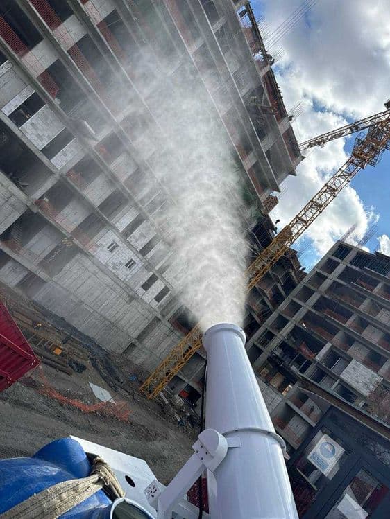 Водяная пушка. Водяной туманообразователь против смога.Сув пушка Китай — 1