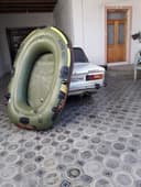 Лодка надувная зелёная