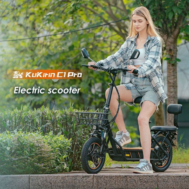 Электросамокат Kukirin C1 Pro 500W — запас хода 100 км, сиденье — 1