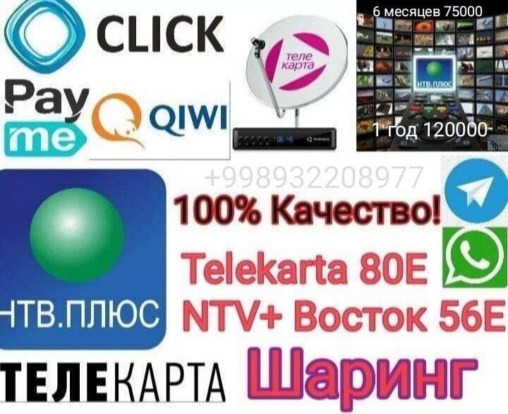 Шаринг НТВ+, телекарта, IPTV подключения, продление телекарты — 1