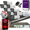 Камеры 8 штука видеонаблюдения 2мп hikvision камера наблюдения