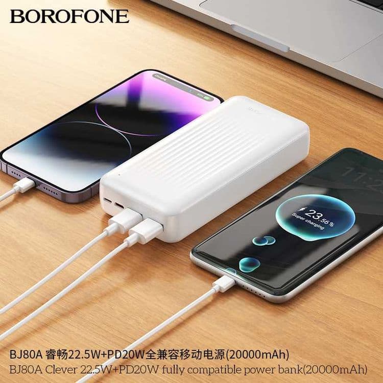 Borofone BJ80A Power Bank 20000mAh 22.5W+PD20W QC3.0 for iPhone 16 — 1
