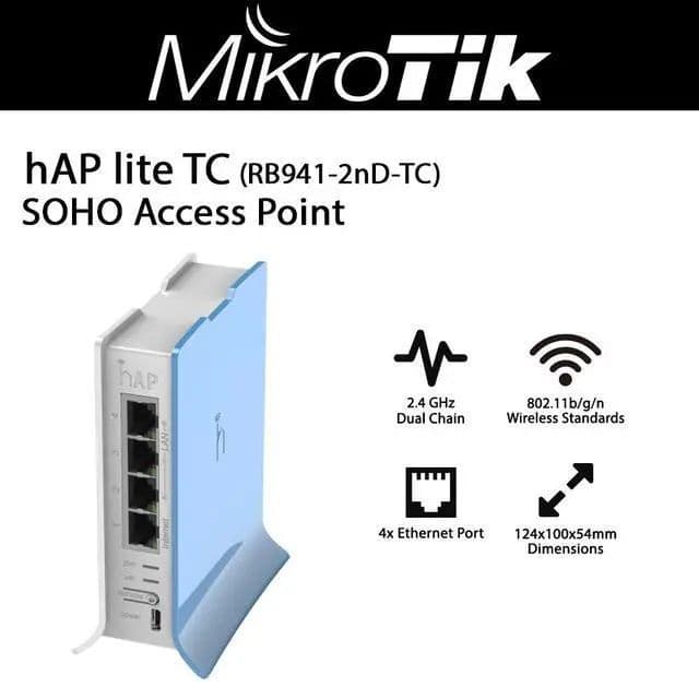 # MikroTik hAP lite TC (RB941-2nD -TC) Маршрутизатор — 1