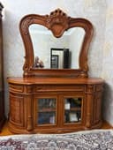 Шкаф витрина + комод с зеркалом, классическая мебель состаяние 10/10