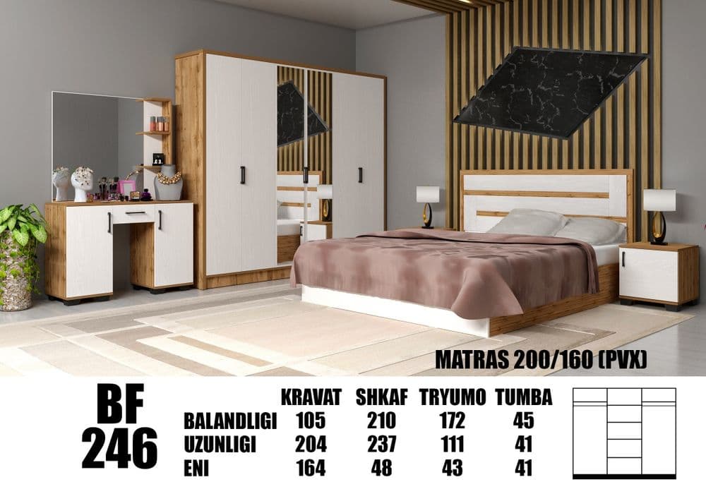 Mebel spalniy garnitura kamplekt hay tek — 1