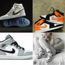 Топовые кроссовки Nike Air Jordan & dior
