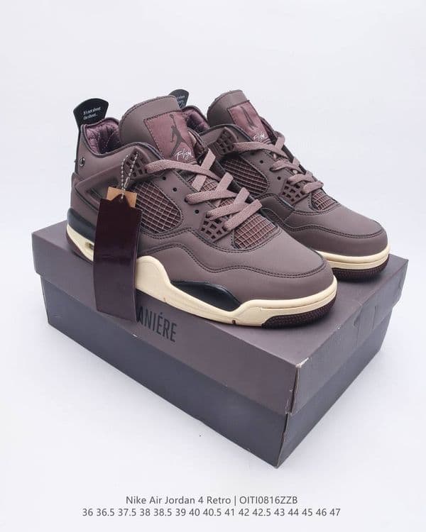Кроссовки Air Jordan 4 Ama Maniere Люкс Качества — 1