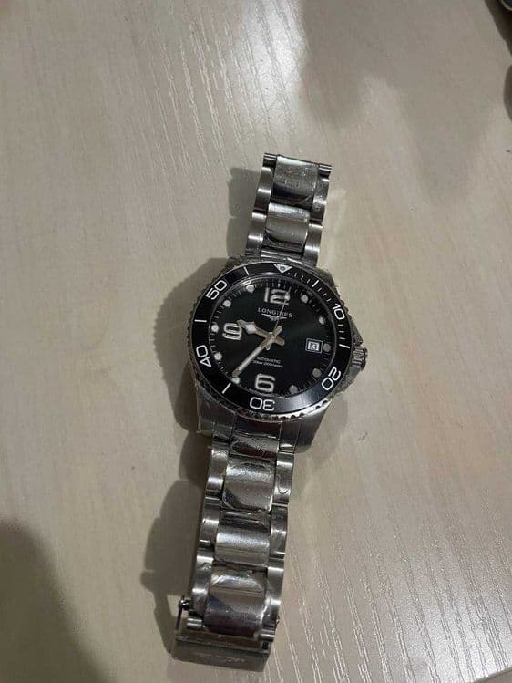 Longines hydroconquest 39mm qora (black), Keramik (ceramic) bezel — 1