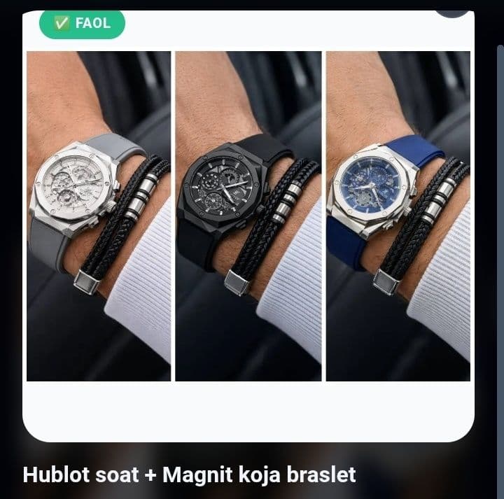 Holo soat + koja biraslet NARXI:99 000 SÕM — 1