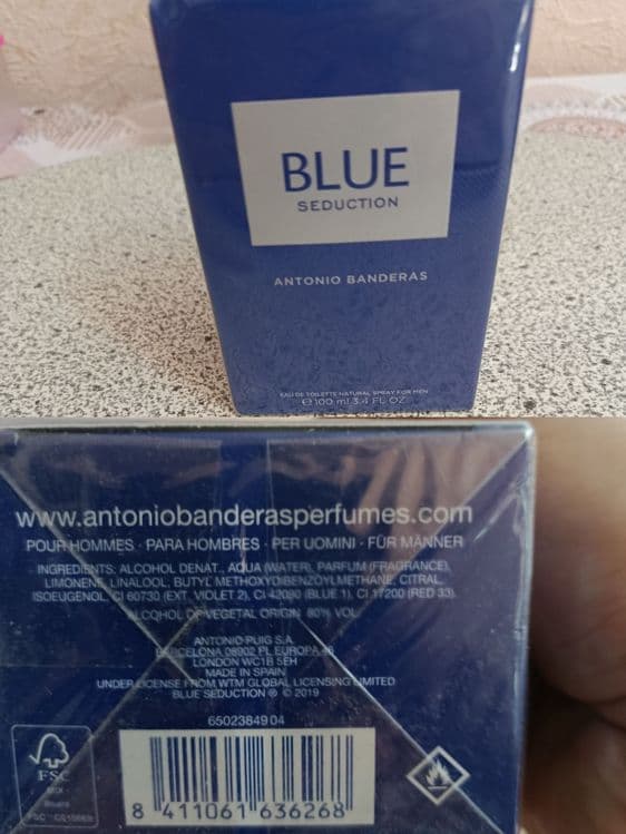 Мужская туалетная вода, Antonio Banderos Blue Seduction — 1