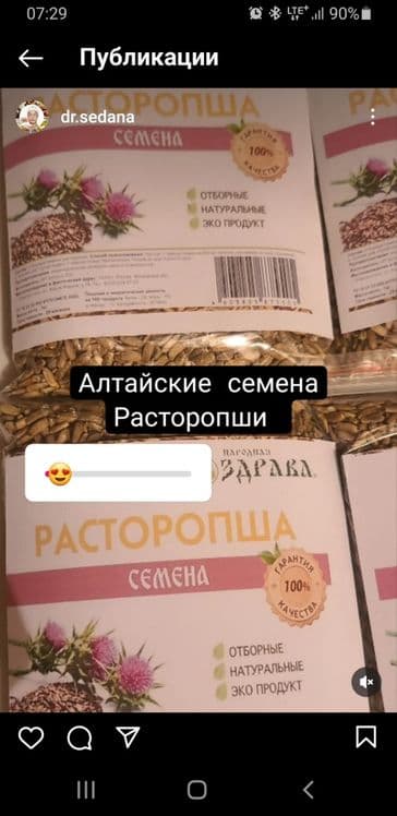 Расторопша семена. Россия! Алтайские! С первых рук. Отжимает масло — 1