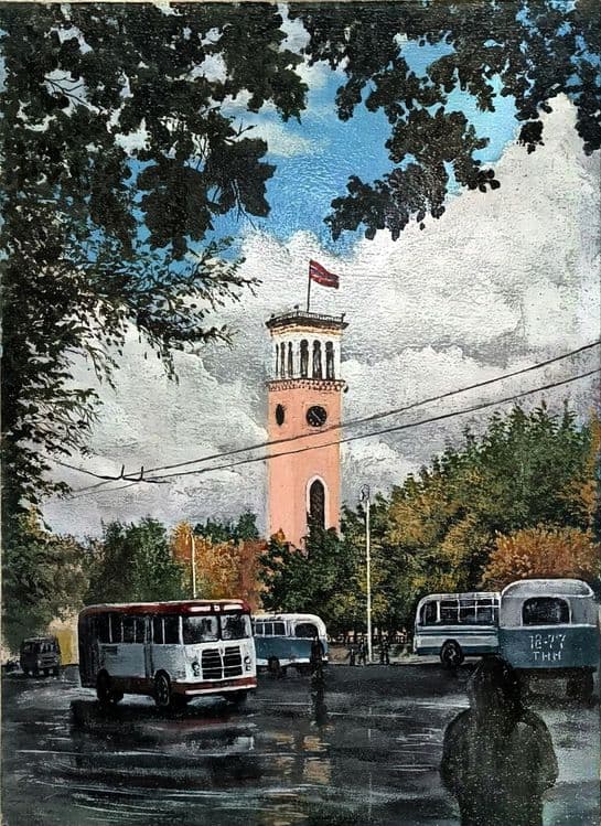 Картина маслом Ташкент 70 ые — 1